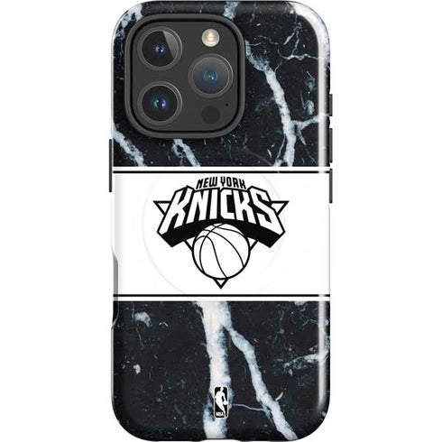 NBA New York Knicks Marble iPhone 16 Pro Magsafe Impact Case